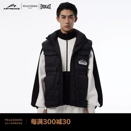 【AIRxPEACE】太平鸟男装 EVERLAST联名冬新款羽绒马夹BYAGC4A04图片