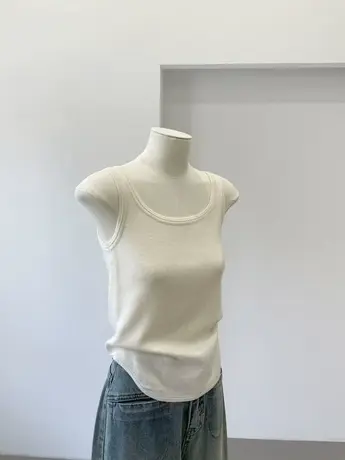 bi入！纯色针织内搭外穿吊带女修身显瘦短款百搭羊毛混纺打底背心图片