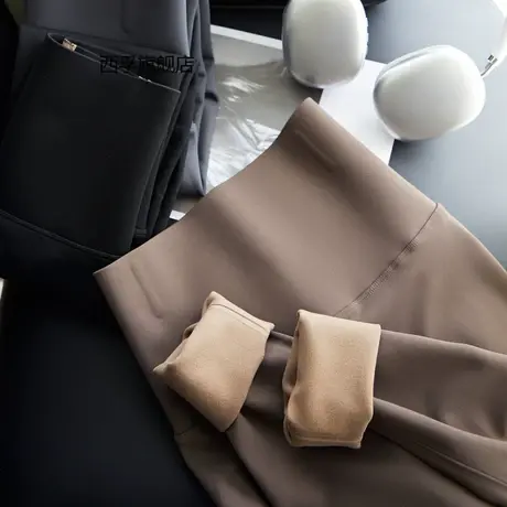 大码胖mm云感鲨鱼裤女秋冬新款加绒收腹提臀芭比裤蝴蝶仙子紧身打商品大图