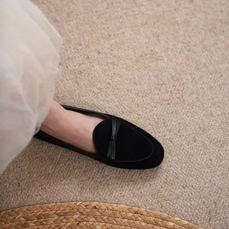 Artmu阿木法式复古英伦风小皮鞋蝴蝶结乐福鞋一脚蹬单鞋女平底商品大图