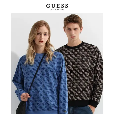【38上新周】GUESS  男女同款休闲oversize简约满幅时尚卫衣商品大图
