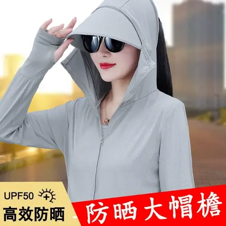 恋上17号防晒衣女款防紫外线透气衫2023年夏季新款女士短外套防晒商品大图