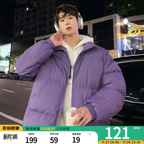 VIISHOW棉衣男冬季2023短款宽松立领加厚棉服休闲oversize外套潮商品大图