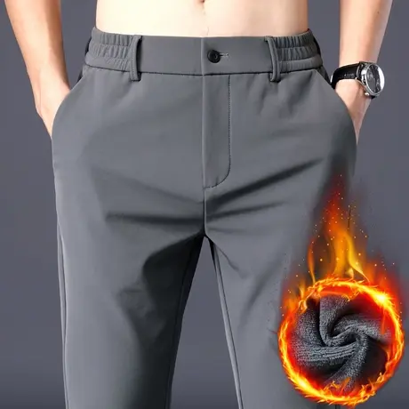 春季西裤子男款秋冬季男裤男士西装休闲裤商务男装直筒加绒春秋款商品大图