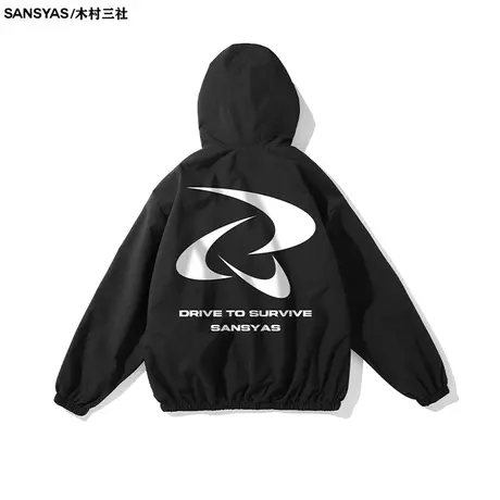 【特价清仓】×木村三社SANSYAS 回旋镖男士外套秋冬季连帽夹克图片