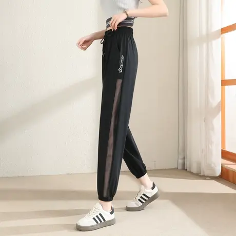 时尚气质休闲速干长裤2023年夏季新款女士宽松显瘦通勤百搭裤子商品大图