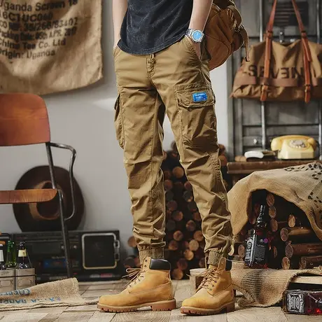 Modi Nick/摩帝尼克裤子男款潮流休闲工装裤宽松舒适百搭休闲裤男商品大图