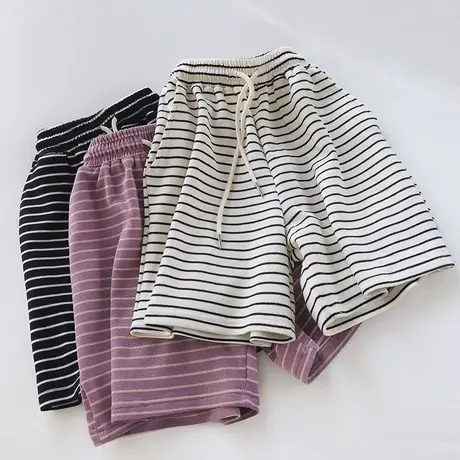 居家外穿运动短裤女夏装2023年新款高腰宽松百搭显瘦阔腿休闲裤子商品大图