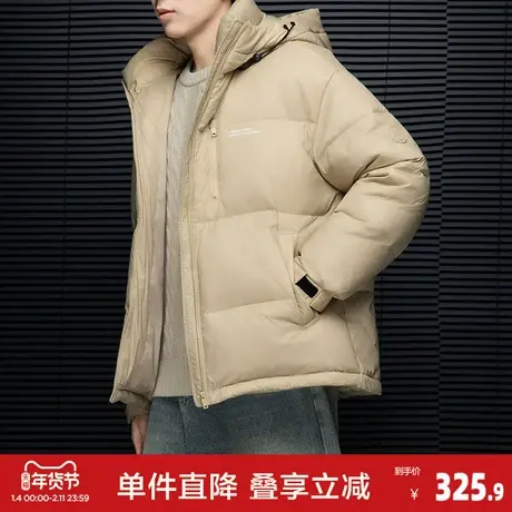 唐狮2025冬季新款男士羽绒服加厚保暖休闲面包服韩系穿搭羽绒外套商品大图