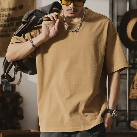 Modi Nick/摩帝尼克夏季男士休闲潮流男款短袖T恤纯棉宽松潮流T恤商品大图