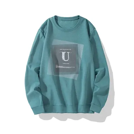 秋季新款卫衣男士韩版潮流大码宽松长袖T恤男士青少年休闲打底衫商品大图