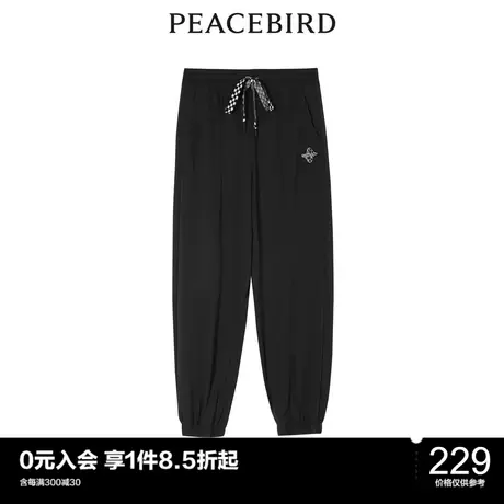 太平鸟年夏季新款时髦束脚针织长裤A5GBC2D88图片