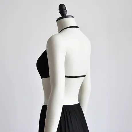 挂脖一片式抹胸文胸无钢圈薄款无痕美背露背套脖内衣吊脖胸罩大码商品大图