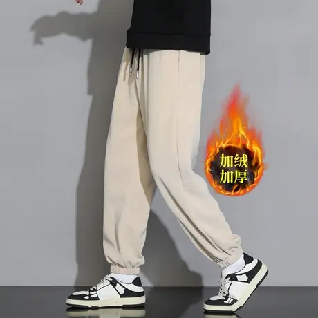 灯芯绒裤子男士春秋冬季2023新款潮牌宽松百搭青少年潮流休闲长裤商品大图