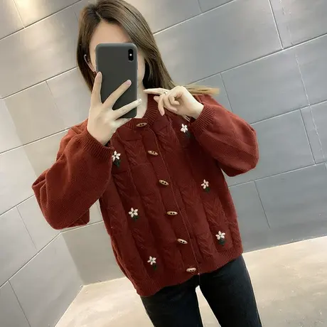 毛衣2024年新款女装春秋季春款春装女士针织开衫宽松百搭外穿爆款商品大图