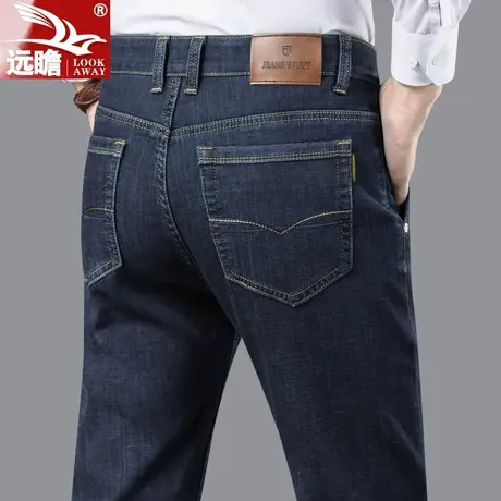 男士牛仔裤男春秋2022年新款高端休闲直筒宽松冬季修身长裤子男裤商品大图