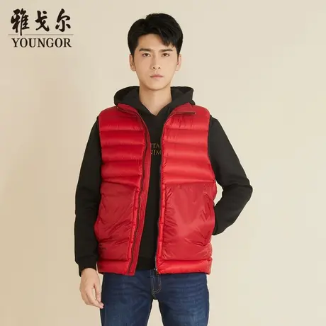 【商场同款】雅戈尔男士羽绒马甲商务休闲白鸭绒羽绒马甲男S2061图片