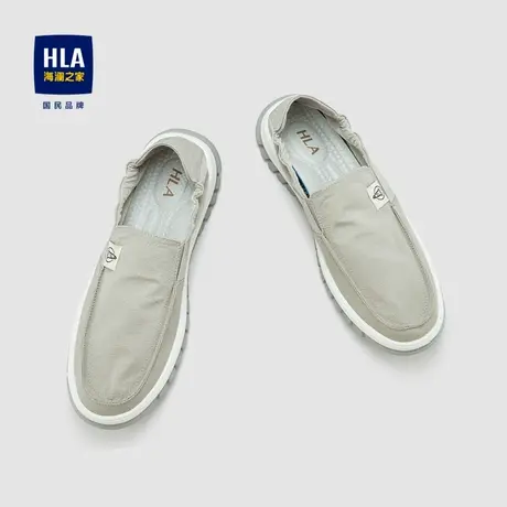 HLA/海澜之家一脚蹬休闲鞋舒适耐穿有型柔软透气拒水省心鞋子男商品大图