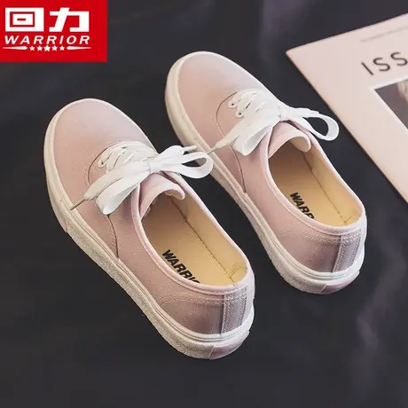 回力帆布鞋女鞋2023新款百搭潮ins春秋款运动休闲厚底板鞋小众图片