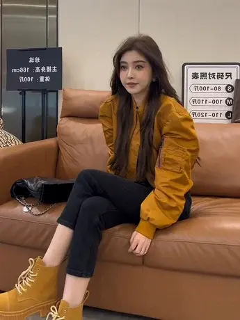 外套女2023新款爆款时尚百搭飞行夹克棒球服上衣早秋短款外套休闲商品大图