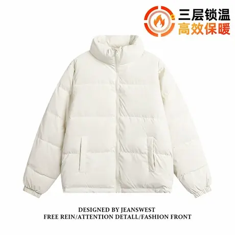 G2真维斯男装立领棉衣冬季宽松男女同款棉袄保暖棉服外套情侣上衣商品大图