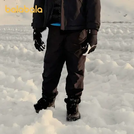 bp巴拉巴拉运动2024秋季男女儿童运动裤弹力透气拼接户外束脚长裤商品大图