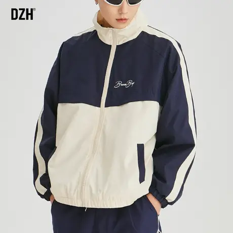 男士美式冲锋衣男痞帅外套休闲运动秋季2023新款飞行员夹克登山服商品大图