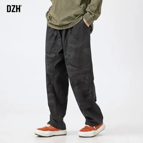 男士美式工装迷彩裤男款宽松直筒休闲裤子秋季2023新款直筒裤百搭商品大图