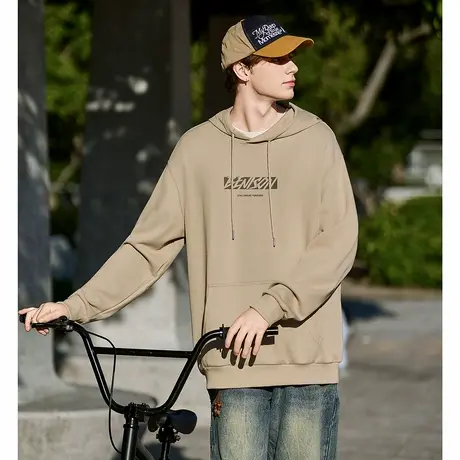 唐狮春秋季新款卫衣男士连帽衫美式青少年宽松上衣外套潮PXTE图片