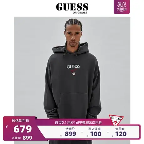 GUESSOriginals23年新款秋男士美式复古刺绣字母卫衣-M3BQ15KBJ31图片