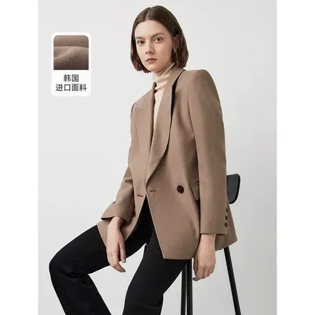 朗姿职业装气质通勤西装外套女2023年冬季新款高级感西服正装上衣图片