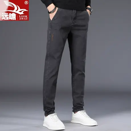 秋季休闲裤男士2023新款潮牌修身直筒长裤春秋款弹力宽松裤子男款商品大图