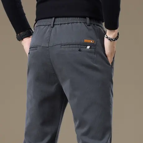 男士秋冬季直筒休闲裤子春秋款弹力修身商务正装西裤2024新款男装商品大图