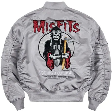 VIP飞行员夹克男潮牌美式棒球服春秋薄款刺绣工装外套宽松飞行服商品大图