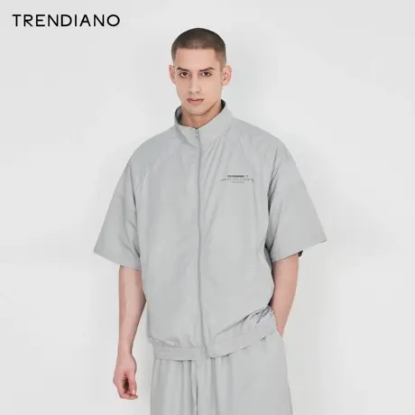 TRENDIANO梅花联名系列2023新款夏季解构设计运动休闲短袖外套商品大图