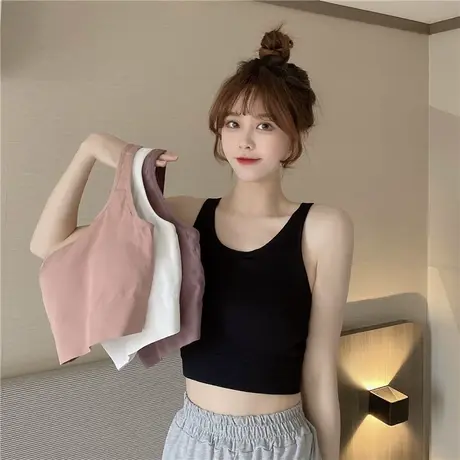春夏季2023年新款网红炸街美背吊带背心女内搭打底衫外穿内搭上衣图片