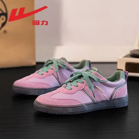 回力女鞋德训鞋女2025新款夏季透气百搭复古运动小白板鞋子图片