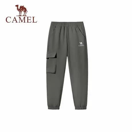 小骆驼儿童运动裤2025新款户外防风防水男女中大童登山裤子工装裤商品大图