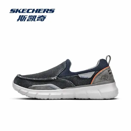Skechers/斯凯奇男鞋2025新款夏网面透气一脚蹬健步鞋软底运动鞋图片