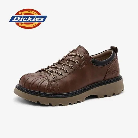 Dickies男鞋工装鞋2025新款秋季男士英伦休闲皮鞋厚底增高大头鞋商品大图