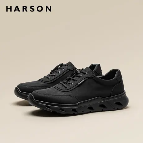 哈森男鞋商务运动休闲鞋软底户外跑步通勤鞋轻便爸爸鞋透气健步鞋商品大图