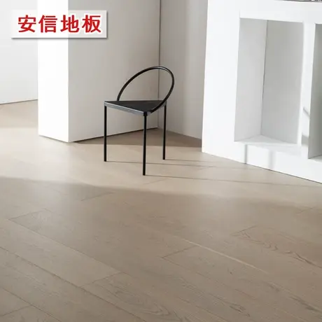 安信橡木三层实木复合地板雪域锁扣地暖适用ENF级4mm表层图片