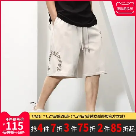 GxxH2022工装休闲肥佬短裤男宽松潮流五分裤潮牌夏季新款大码男裤商品大图