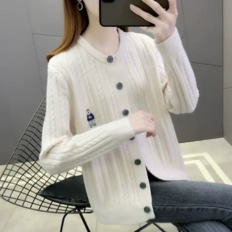 女士春款女装外套2022年新款时尚洋气早春装开衫毛衣外套女春季潮图片