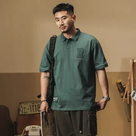 Modi Nick/摩帝尼克休闲潮流男款短袖T恤美式短袖纯棉舒适百搭T恤图片