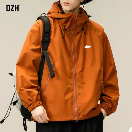 男士防风冲锋衣男款秋季外套潮牌男高级感痞帅春秋旅游穿搭登山服商品大图