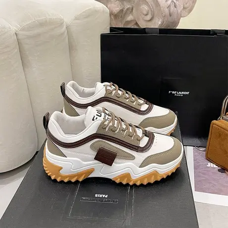 老爹鞋女ins潮2024秋季新款百搭网红厚底增高阿甘鞋女运动休闲鞋商品大图