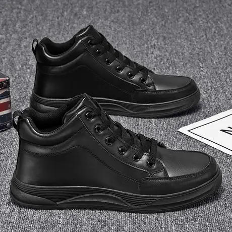 雨鞋男时尚钓鱼水鞋男款厨房专用厨师防滑防水鞋高筒劳保工地雨靴商品大图