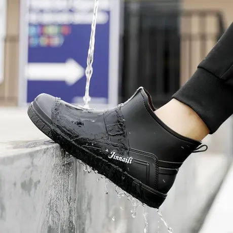 雨鞋男款冬季加绒棉雨靴钓鱼水鞋劳保一体胶鞋套鞋户外防水鞋男士商品大图