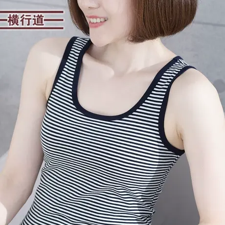 吊带小背心女士外穿内搭无袖夏装条纹内穿修身打底上衣2025夏季商品大图